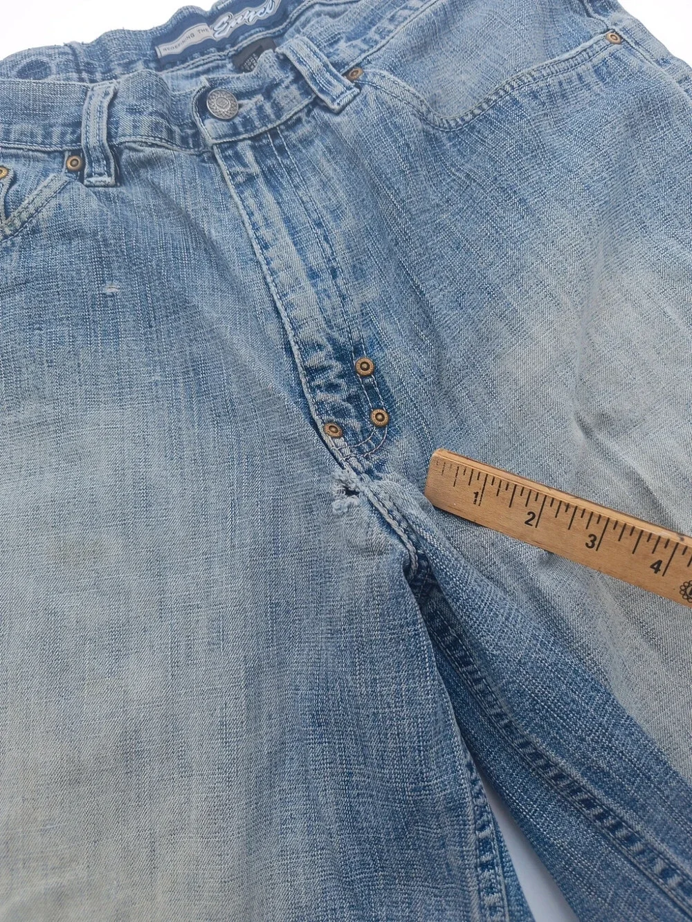 Enyce 32 x 12.5 jorts  y2k distressed diddy